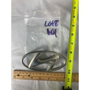 Hyundai Chrome Oval Emblem Badge